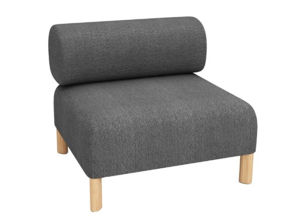 PEBBLE SINGLE-BACKREST-MID GREY